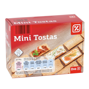 DIA mini tosta normal paquete 100 gr