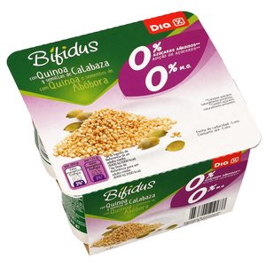 DIA bífidus con quinoa y semillas de calabaza 0% M.G pack 4 unidades 125 gr