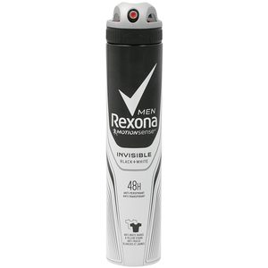 REXONA Men desodorante invisible black + white spray 200 ml
