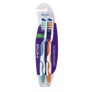 BONTE cepillo dental x-action suave blister 2 unidades

