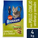 BREKKIES alimento para gatos caprichos de la granja bolsa 4 Kg