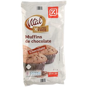 DIA VITAL muffins de chocolate bolsa 320 gr