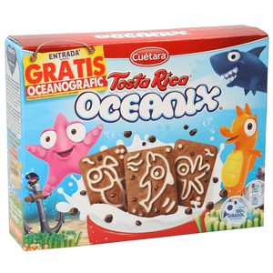 CUETARA Tosta rica oceanix galletas con pepitas de chocolate caja 480 gr