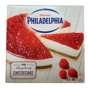PHILADELPHIA tarta de queso con frambuesas caja 390 gr