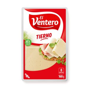 EL VENTERO queso tierno original en lonchas envase 160 gr 
