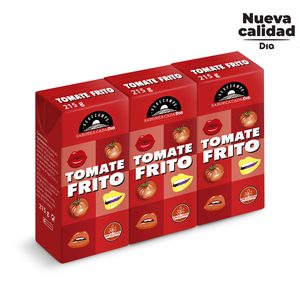 DIA VEGECAMPO tomate frito pack 3 unidades 215 gr 