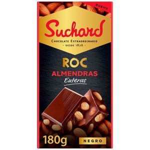 SUCHARD chocolate negro con almendras tableta 180 gr