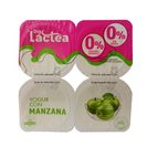 DIA LACTEA yogur con manzana doble 0% pack 4 unidades 115 gr