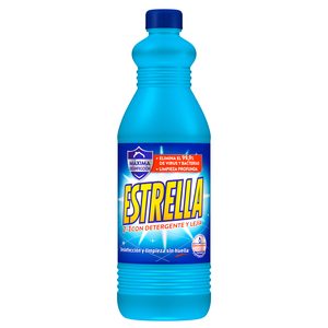 ESTRELLA lejía hogar con detergente botella 1.35 lt