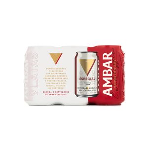 AMBAR cerveza especial pack 9 latas 33 cl