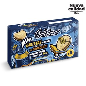 DIA GALLETECA mini galletas rellenas de chocolate caja 176 gr 