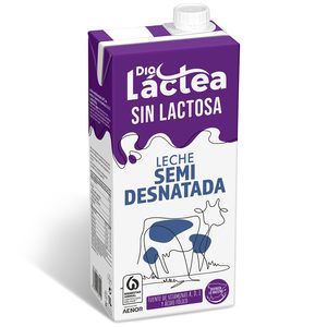 DIA LACTEA leche semidesnatada sin lactosa envase 1 lt