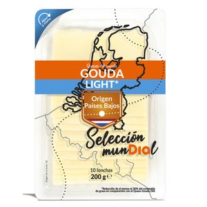 DIA SELECCION MUNDIAL queso gouda light en lonchas envase 200 gr